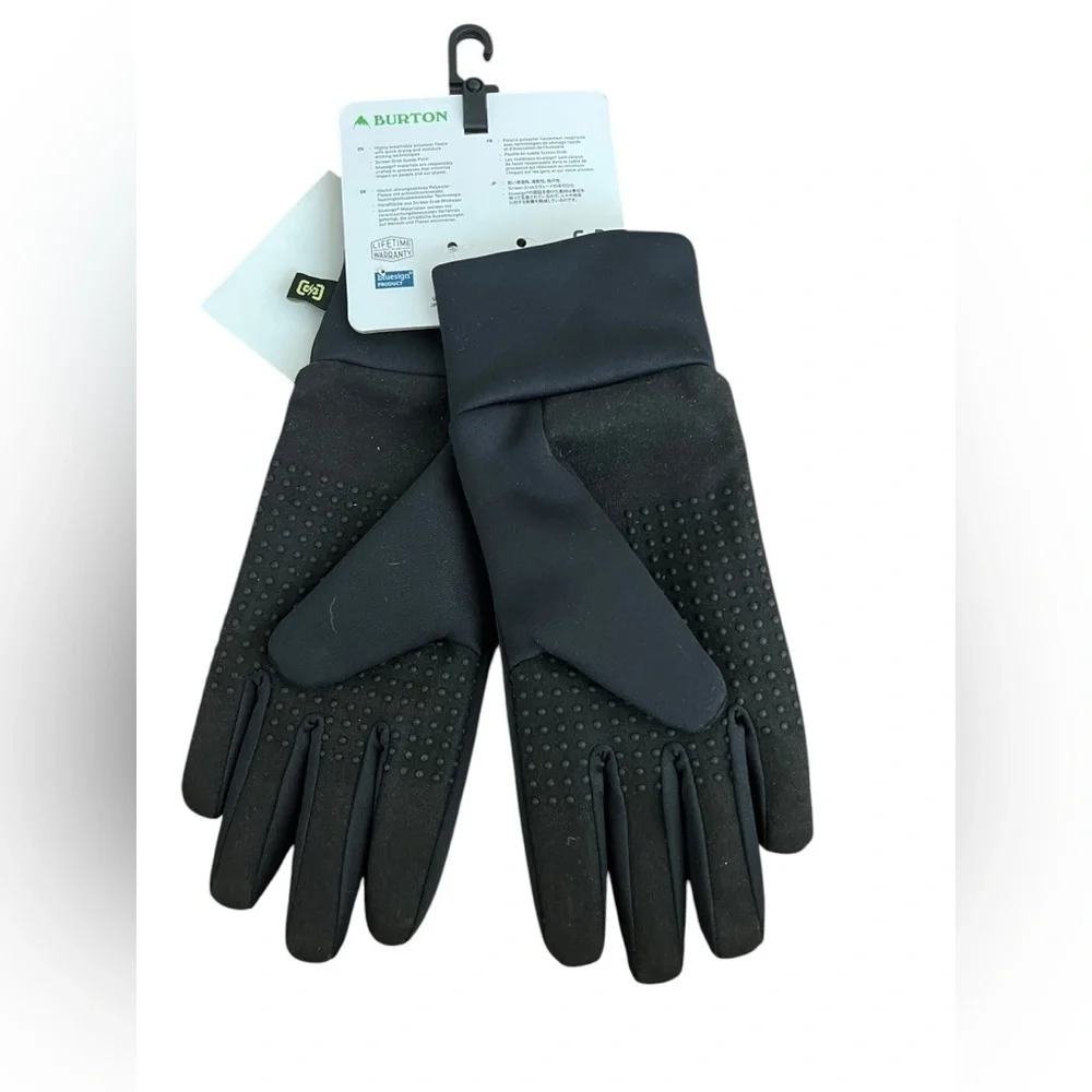NWT Burton Kids Touch N Go Liner Screen Grab Gloves in Black size small